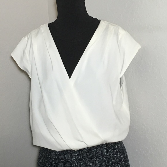 Ann Taylor Faux Wrap Tweed Sheath Dress Sz 12 - Picture 2 of 8